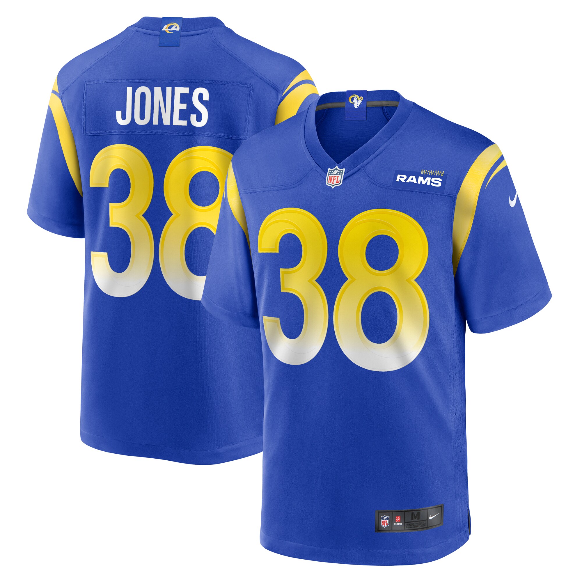 Jones Los Angeles Rams  Home Game Jersey - Royal