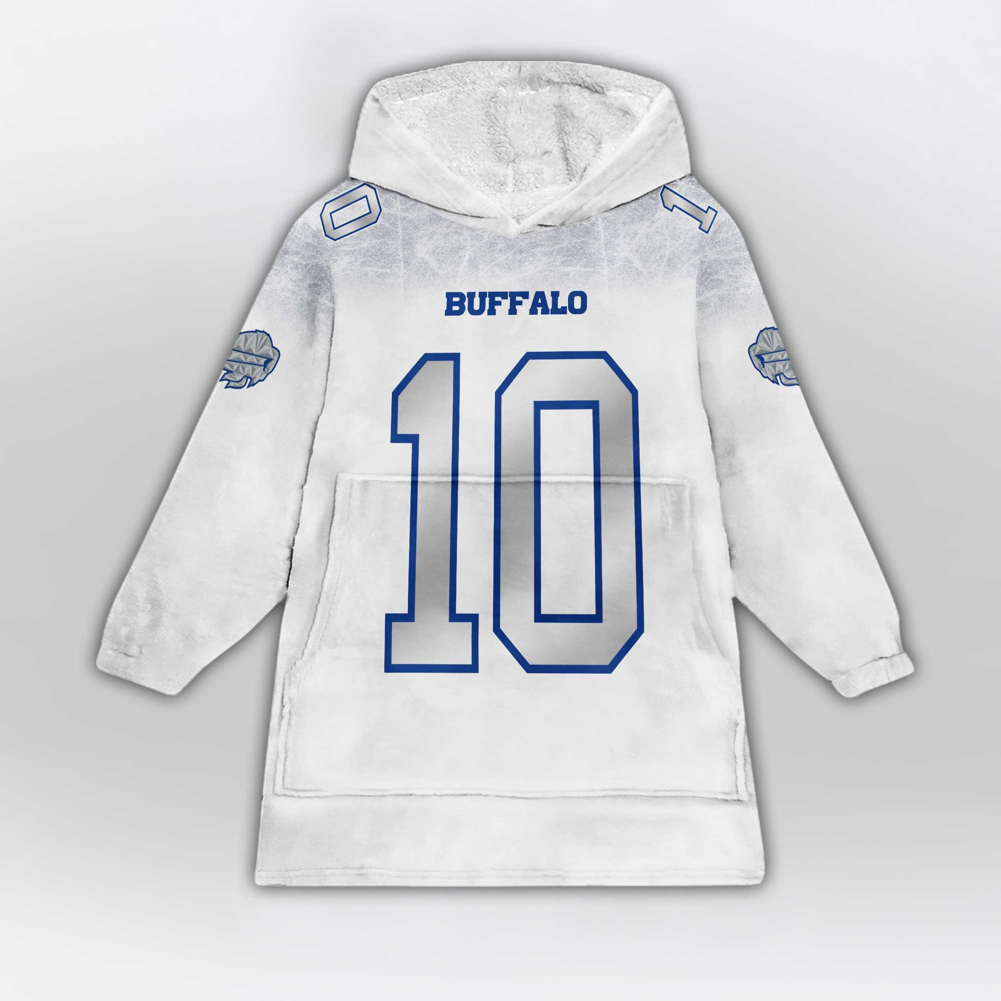 K.S 10 Buffalo Football Unisex Blanket Hoodie