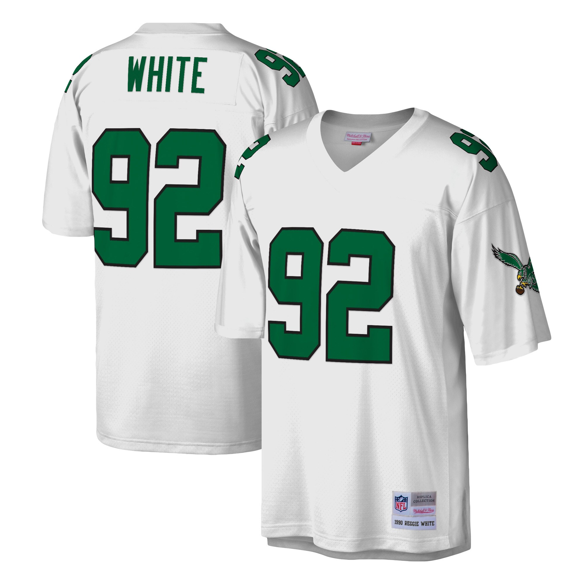 Reggie White Philadelphia Eagles #52 Legacy Replica Jersey - White