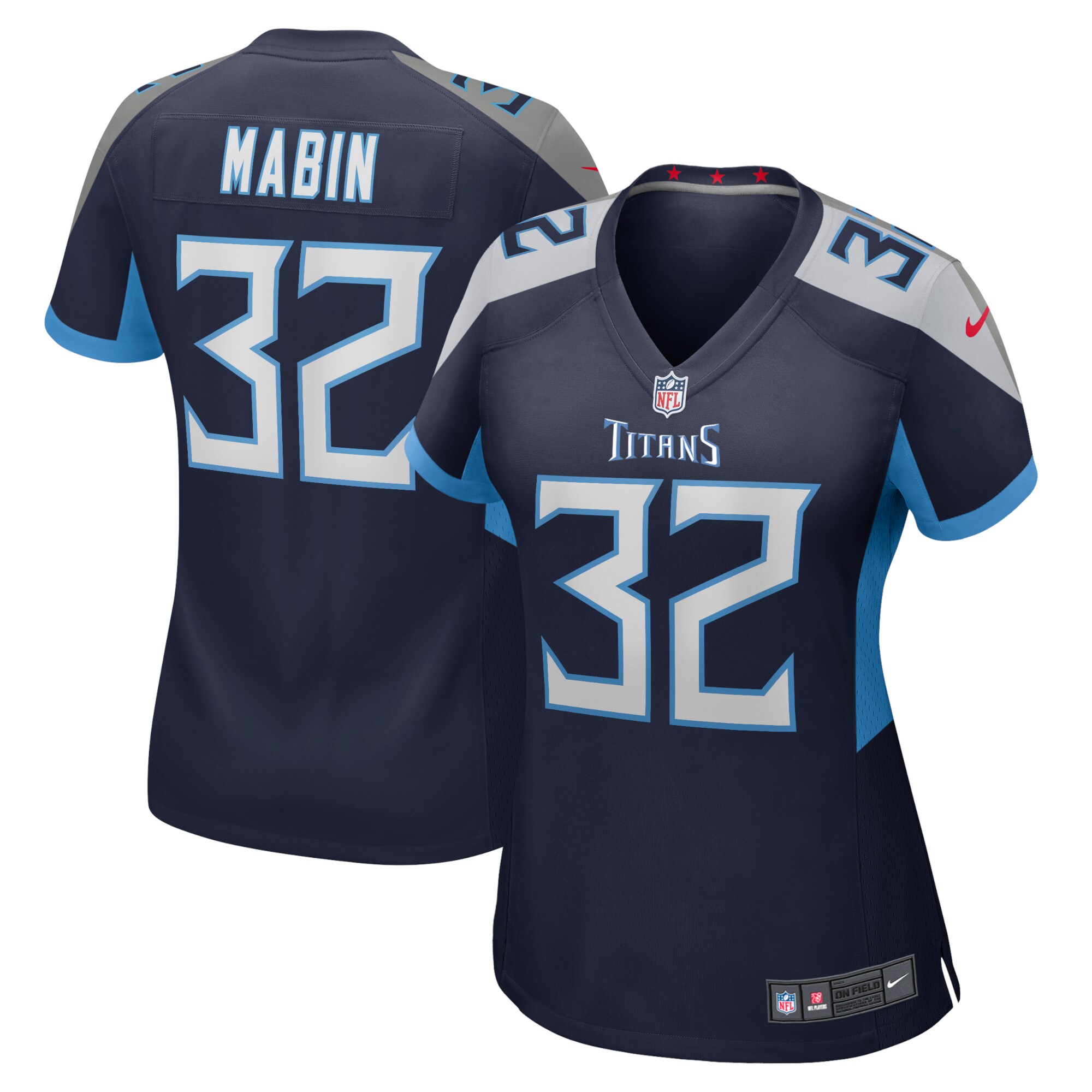 Greg Mabin Tennessee Titans  Women's Home Game Player Jersey - Navy