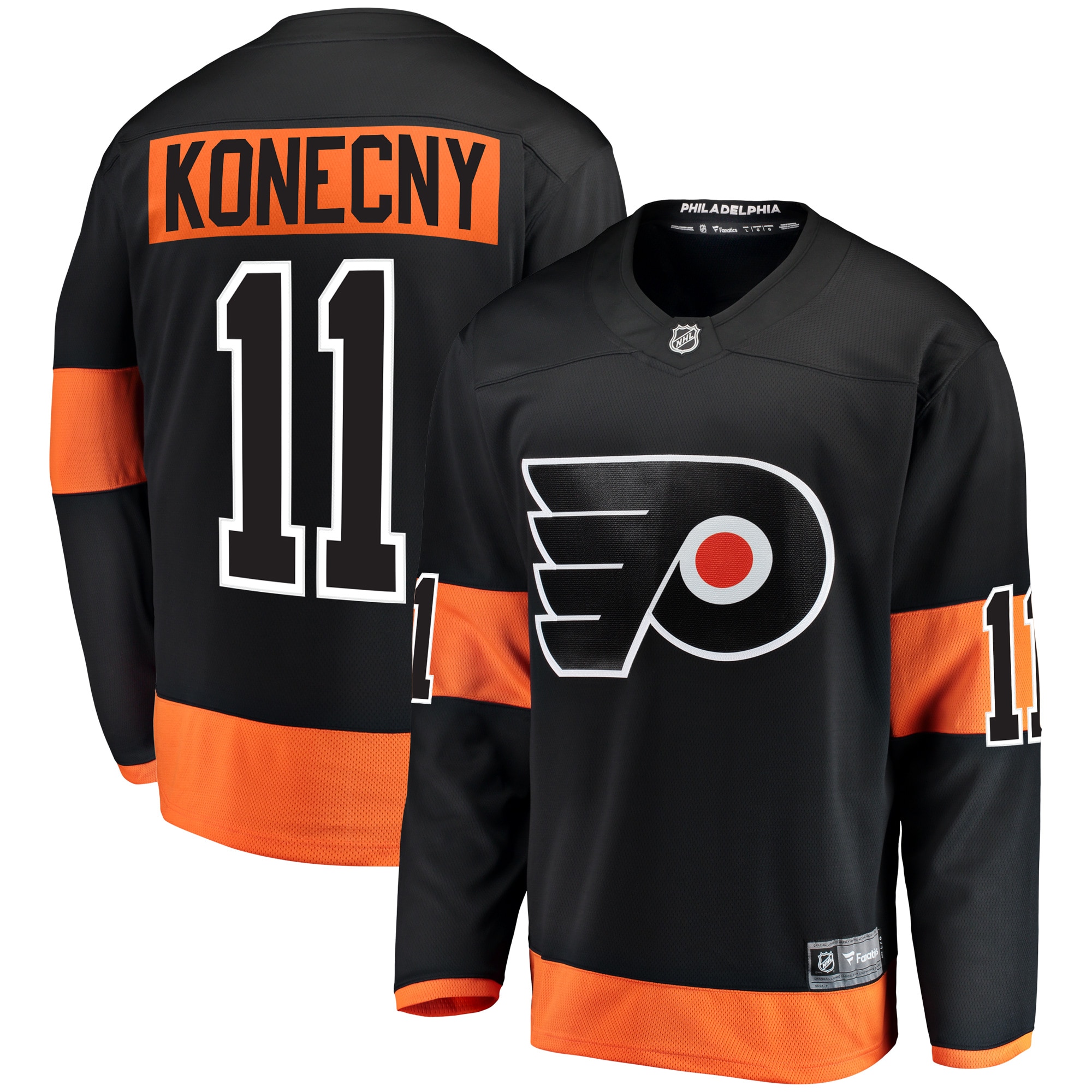 Travis Konecny Philadelphia Flyers Alternate Breakaway Player Jersey - Black