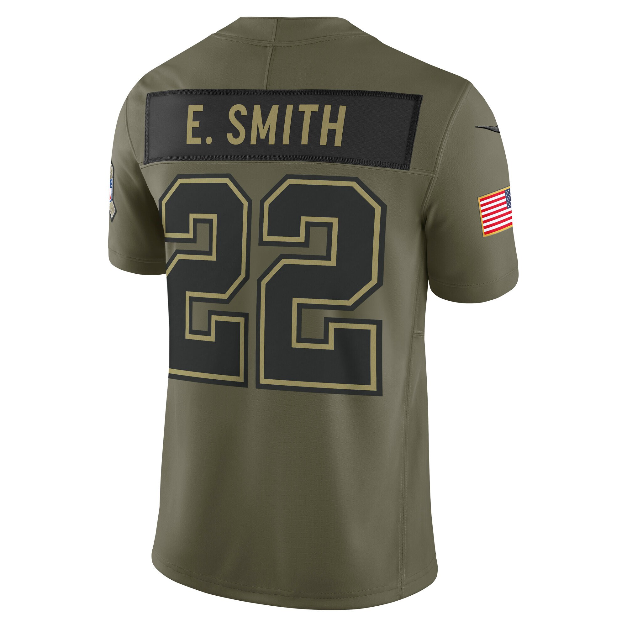 Men's Dallas Cowboys Emmitt Smith Olive 2025 Salute to Service Retired Limited Jersey