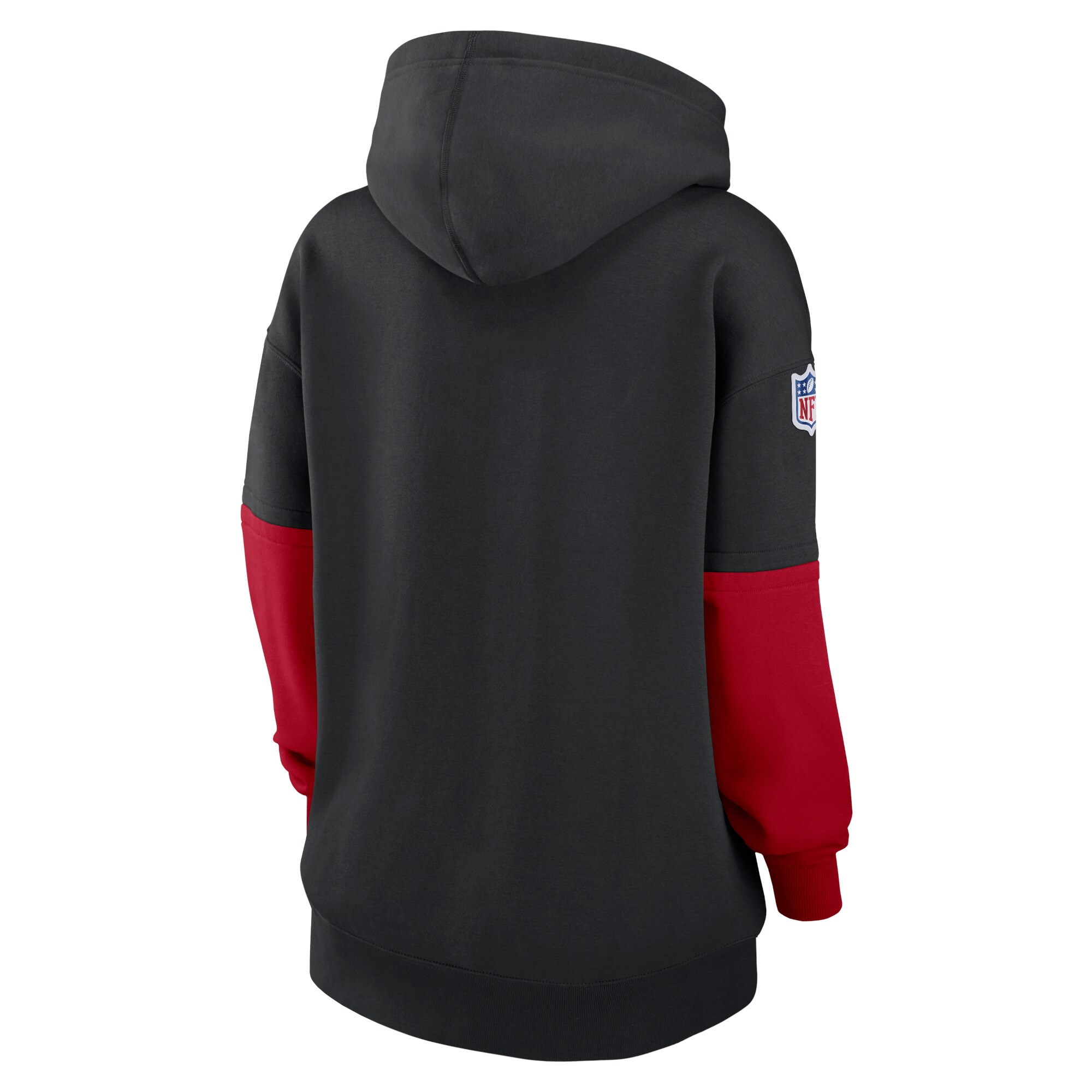 Atlanta Falcons Women's 2024 Sideline Essential Fleece Pullover Hoodie - Black