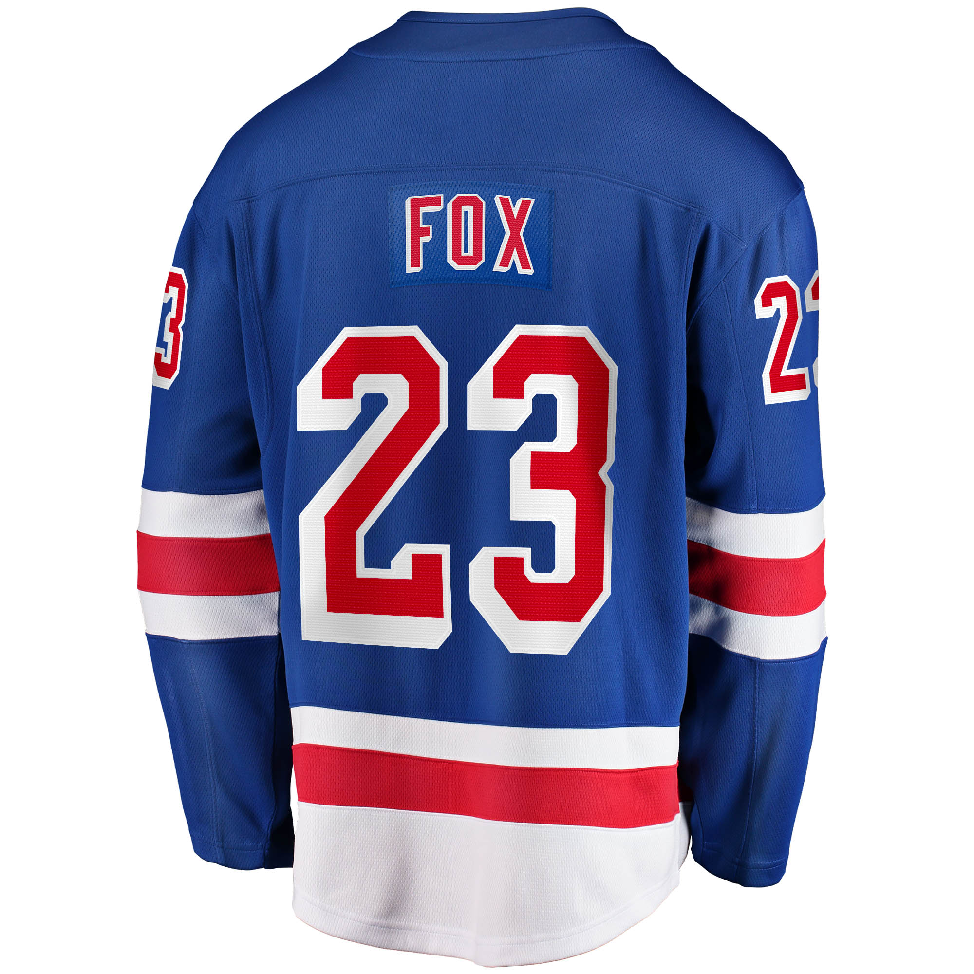 Adam Fox New York Rangers 2017/18 Home Breakaway Replica Jersey - Blue