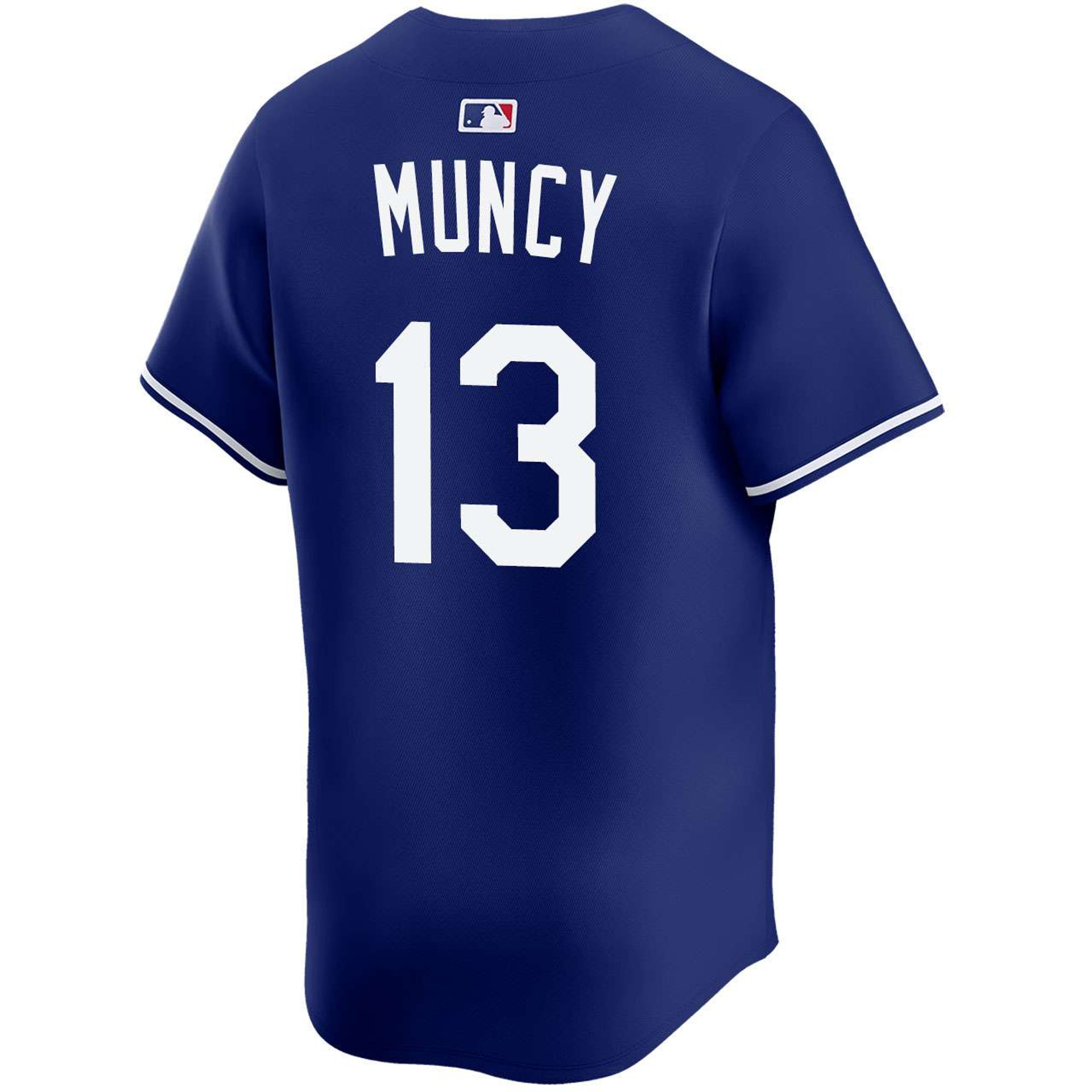 Max Muncy #13 Los Angeles Dodgers Alternate Royal Limited 2025 World Series Jersey
