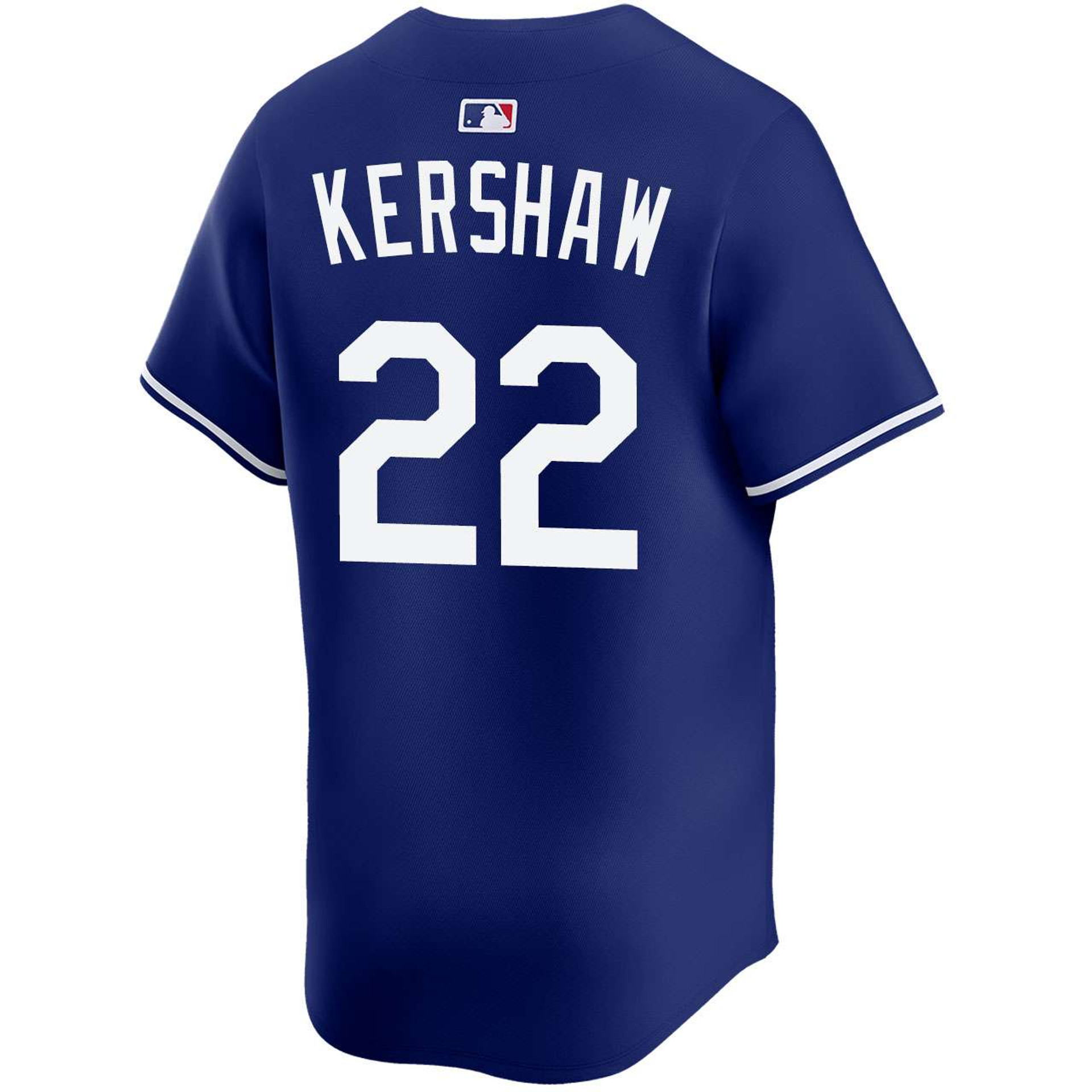 Clayton Kershaw #22 Los Angeles Dodgers Alternate Royal Limited 2025 World Series Jersey