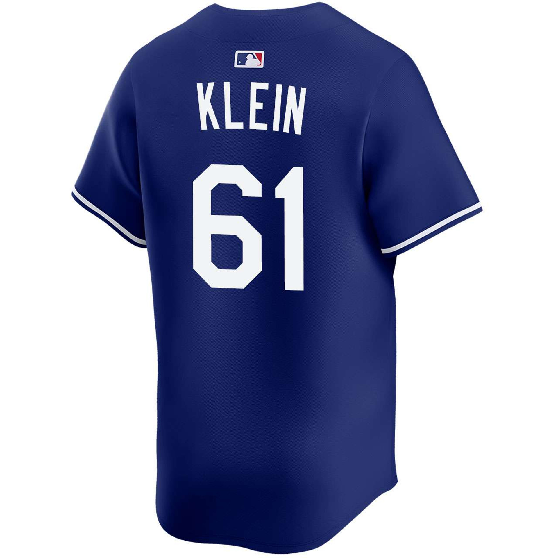 Will Klein #61 Los Angeles Dodgers Alternate Royal Limited 2025 World Series Jersey