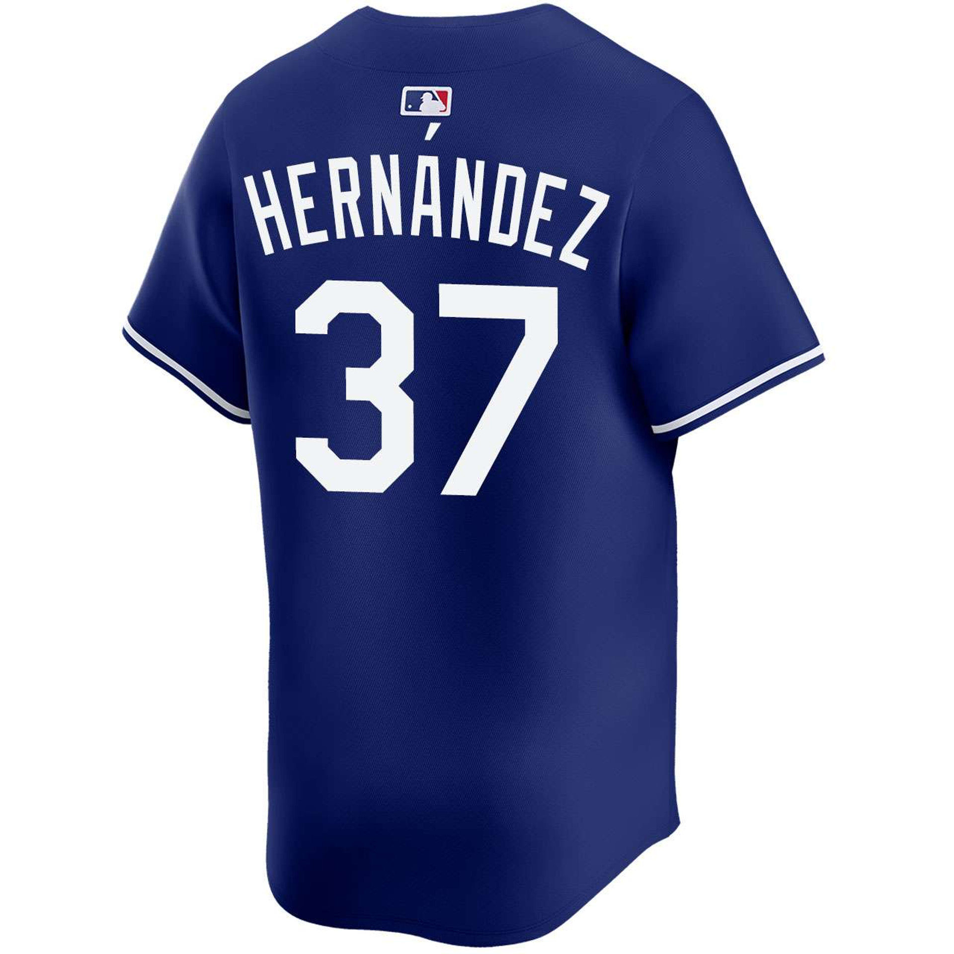 Teoscar Hernandez #37 Los Angeles Dodgers Alternate Royal Limited 2025 World Series Jersey